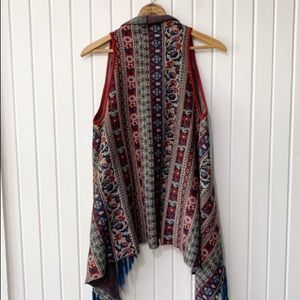 Flying tomato boho fringe vest